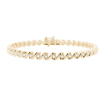 Yellow Gold Diamond Bracelets