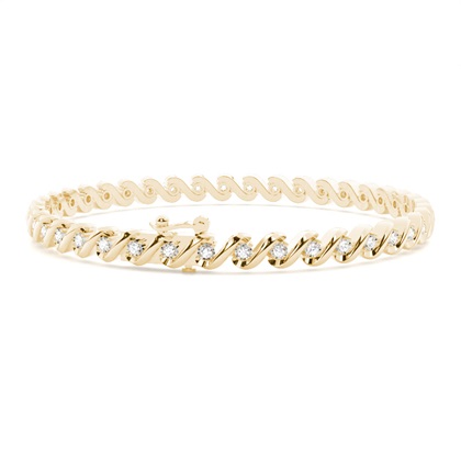 Yellow Gold Diamond Bracelets