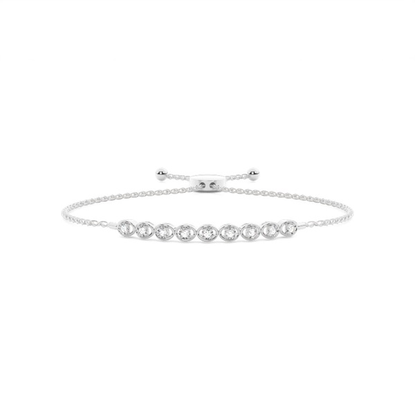 Illusion Plate Prong Setting Diamond Everyday Bracelet
