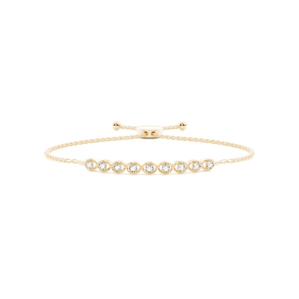 Illusion Plate Prong Setting Diamond Everyday Bracelet