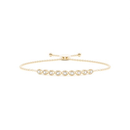 Illusion Plate Prong Setting Diamond Everyday Bracelet