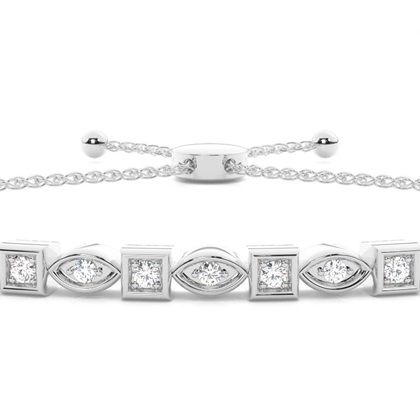 White Gold Friendship Bracelets