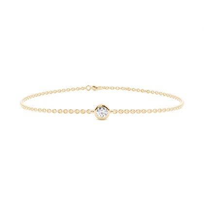 Bezel Setting Diamond Everyday Bracelet