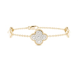 Tägliches Armband mit Diamanten in Mikrokranfassung