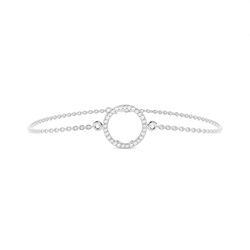 Pulsera Para Cada Día Con Diamantes Engarzados En Micro Garras