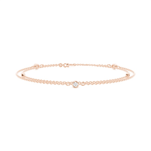 Bezel Setting Diamond Everyday Bracelet