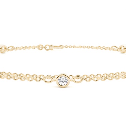 Yellow Gold Chain Bracelets