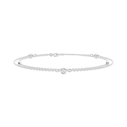 Bezel Setting Diamond Everyday Bracelet