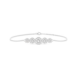 Pulsera Para Cada Día Con Diamantes Engarzados en Engaste Ilusión