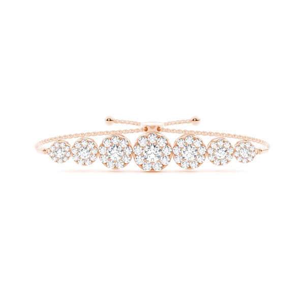 Micro Prong Setting Diamond Bolo Bracelet