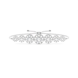 Pulsera de diamante de diamante de Micro Prong