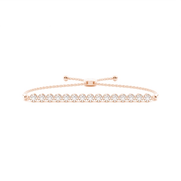 Prong Setting Diamond Bolo Bracelet