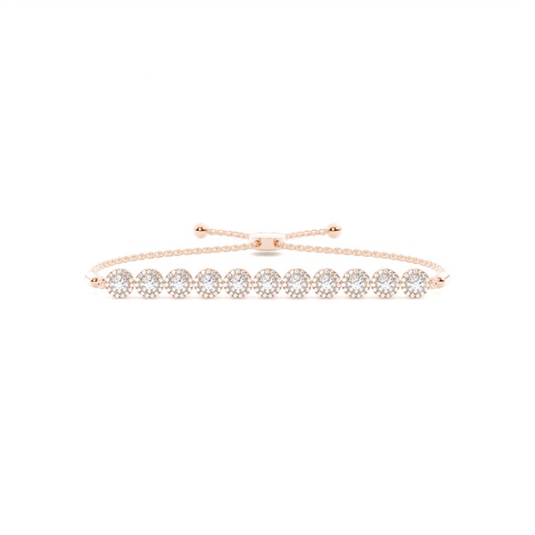 Prong Setting Diamond Bolo Bracelet