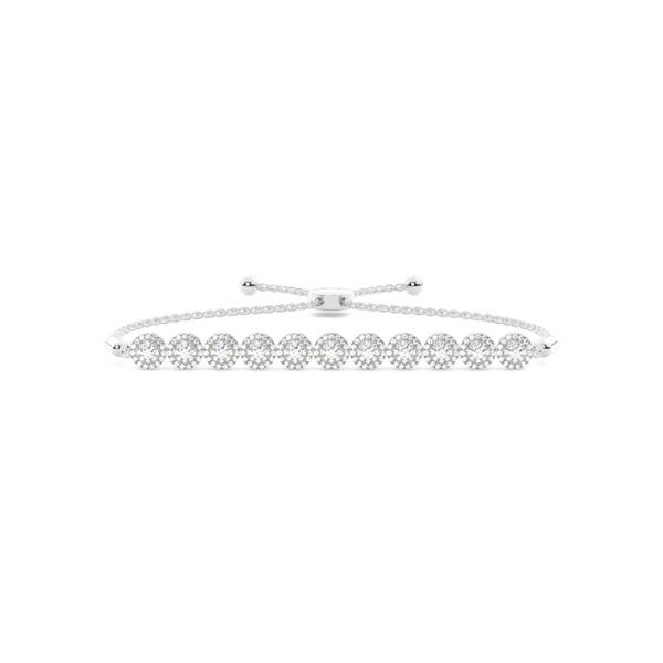 Prong Setting Diamond Bolo Bracelet