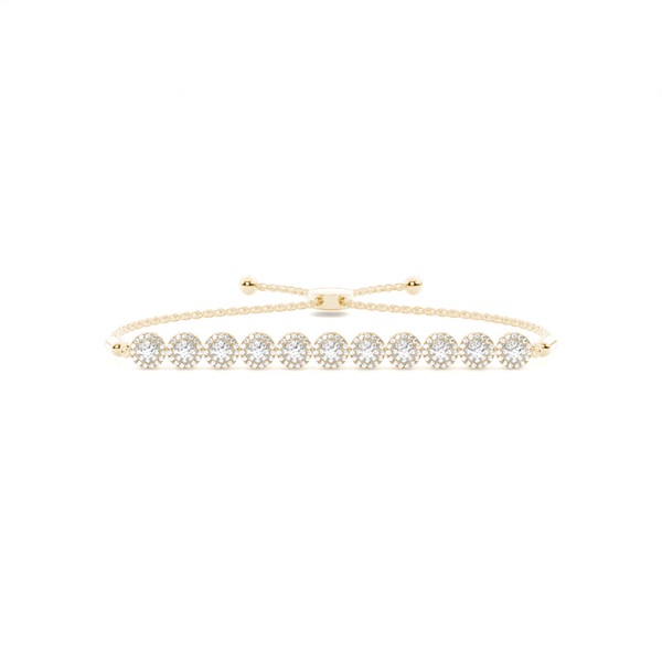 Prong Setting Diamond Bolo Bracelet