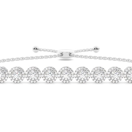 Prong Setting Diamond Bolo Bracelet