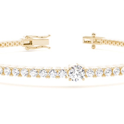 Yellow Gold Diamond Bracelets