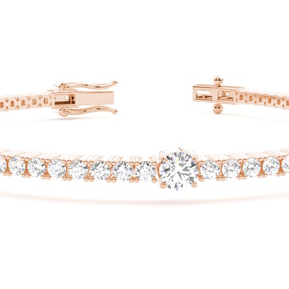 Claw Prong Round Tennis Bracelet