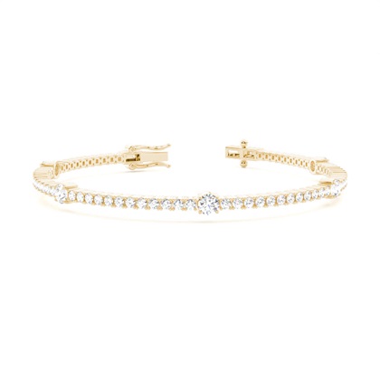 Claw Prong Round Tennis Bracelet