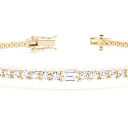 Claw Prong Smaragd-Tennis-Armband