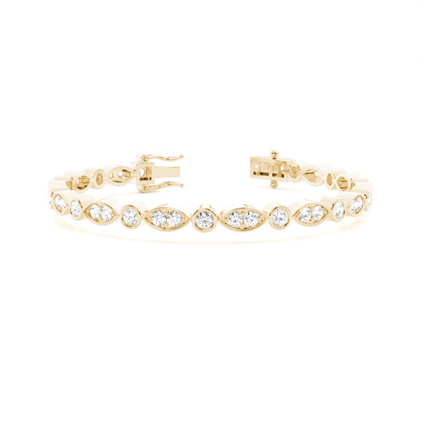 Full Bezel Round Tennis Bracelet
