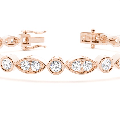 Full Bezel Round Tennis Bracelet