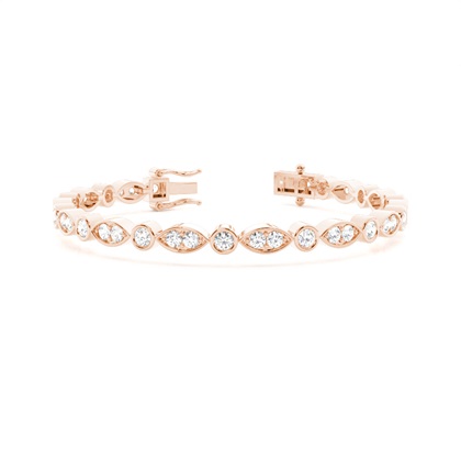 Full Bezel Round Tennis Bracelet