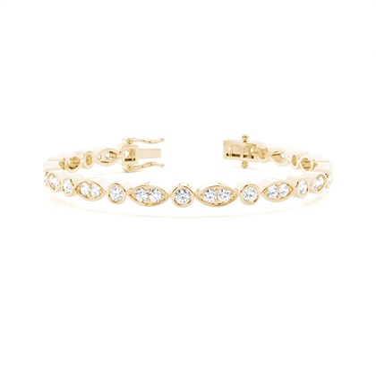 Full Bezel Round Tennis Bracelet