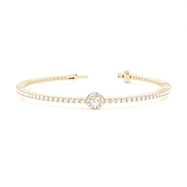 Claw Prong Round Tennis Bracelet