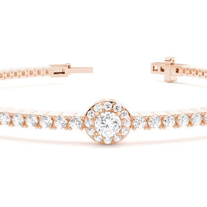 Rose Gold Diamond Bracelets