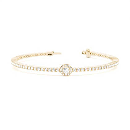 Claw Prong Round Tennis Bracelet