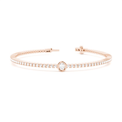 Oval Diamond Bracelets