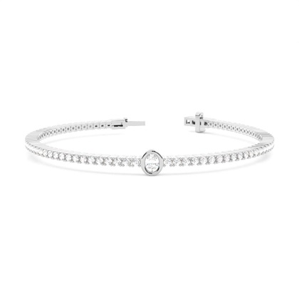 Oval Diamond Bracelets