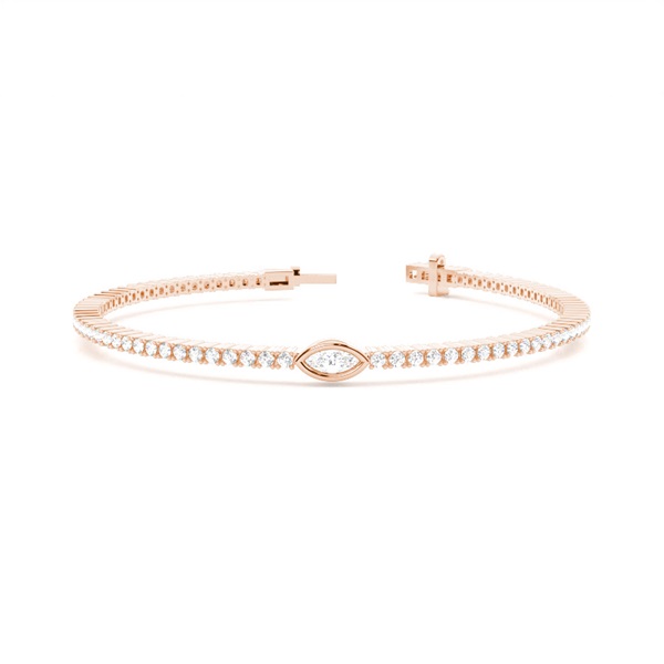 Full Bezel Marquise Tennis Bracelet