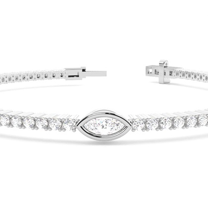 Full Bezel Marquise Tennis Bracelet