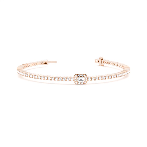 Claw Prong Emerald Tennis Bracelet