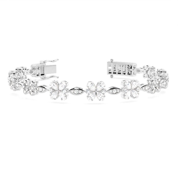 Prong Set Diamond Vintage Look Tennis Bracelet