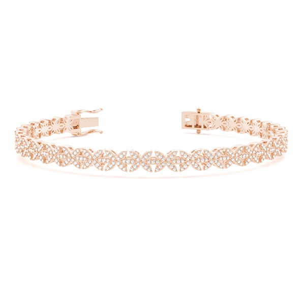 Prong Set Diamond Vintage Look Tennis Bracelet