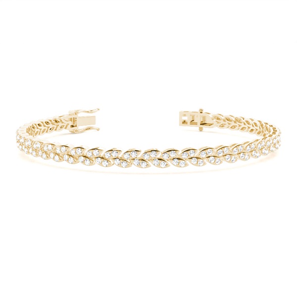 Prong Set Diamond Vintage Look Tennis Bracelet