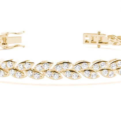 Gelbgold Diamant Armbänder