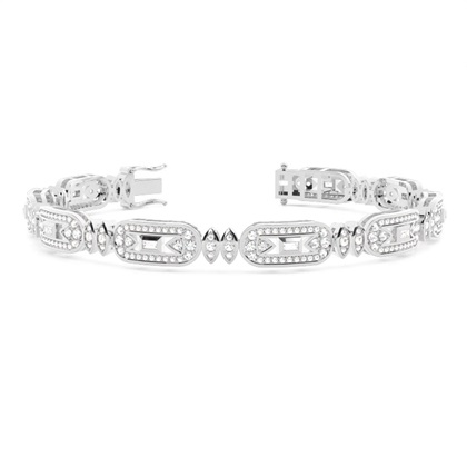 Mixed Shapes Diamond Bracelets