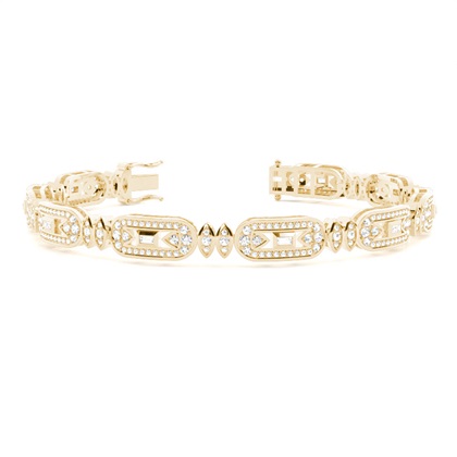Mixed Shapes Diamond Bracelets