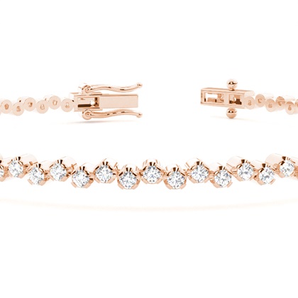 Rose Gold Diamond Bracelets