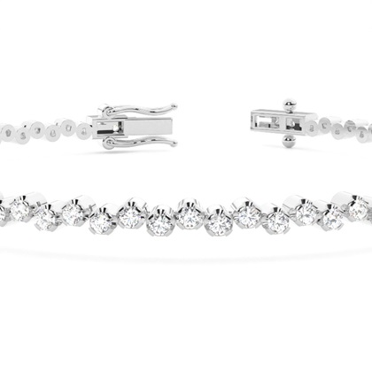White Gold Diamond Bracelets