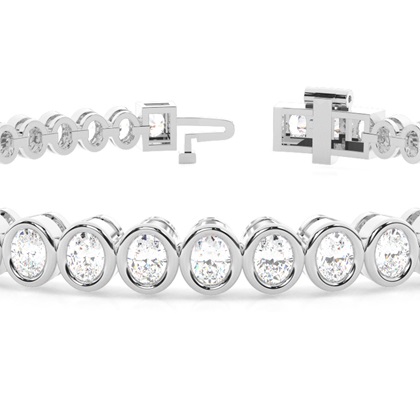 Ovales Tennisarmband