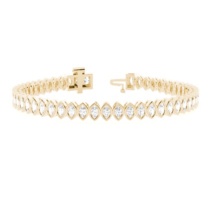 Yellow Gold Diamond Tennis Bracelet