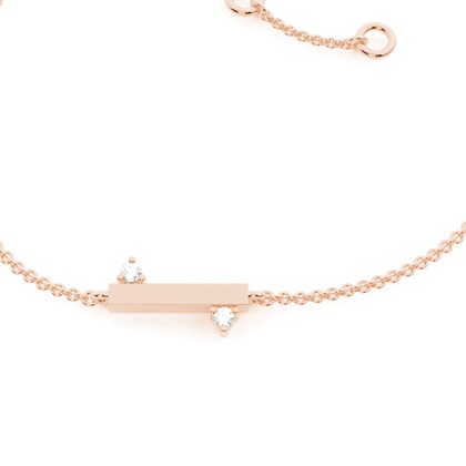 Rotgold Zierliche Armbänder