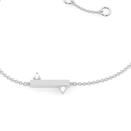 White Gold Everyday Bracelets