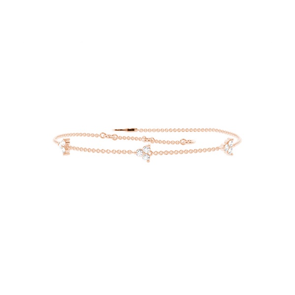 Station Setting Delicate Chain Bracelet