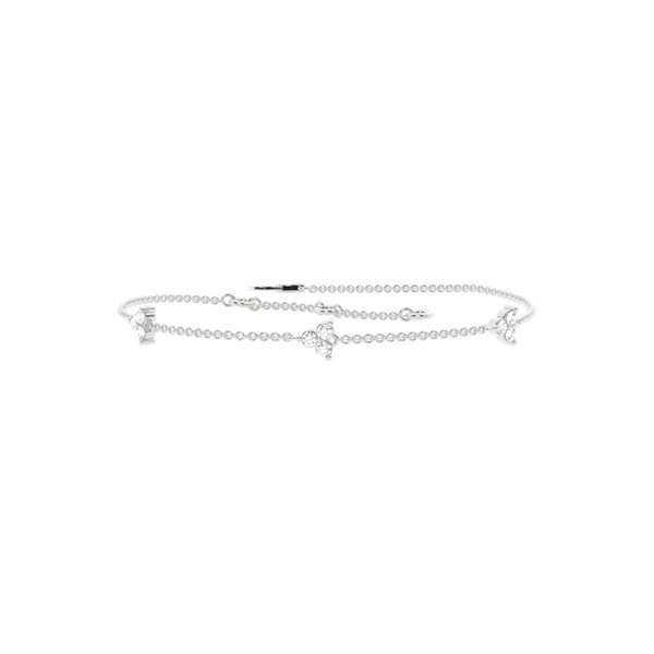 Station Setting Delicate Chain Bracelet